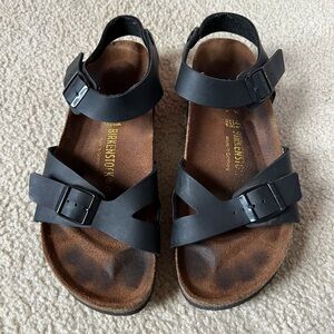 Birkenstock Black Rio Sandals